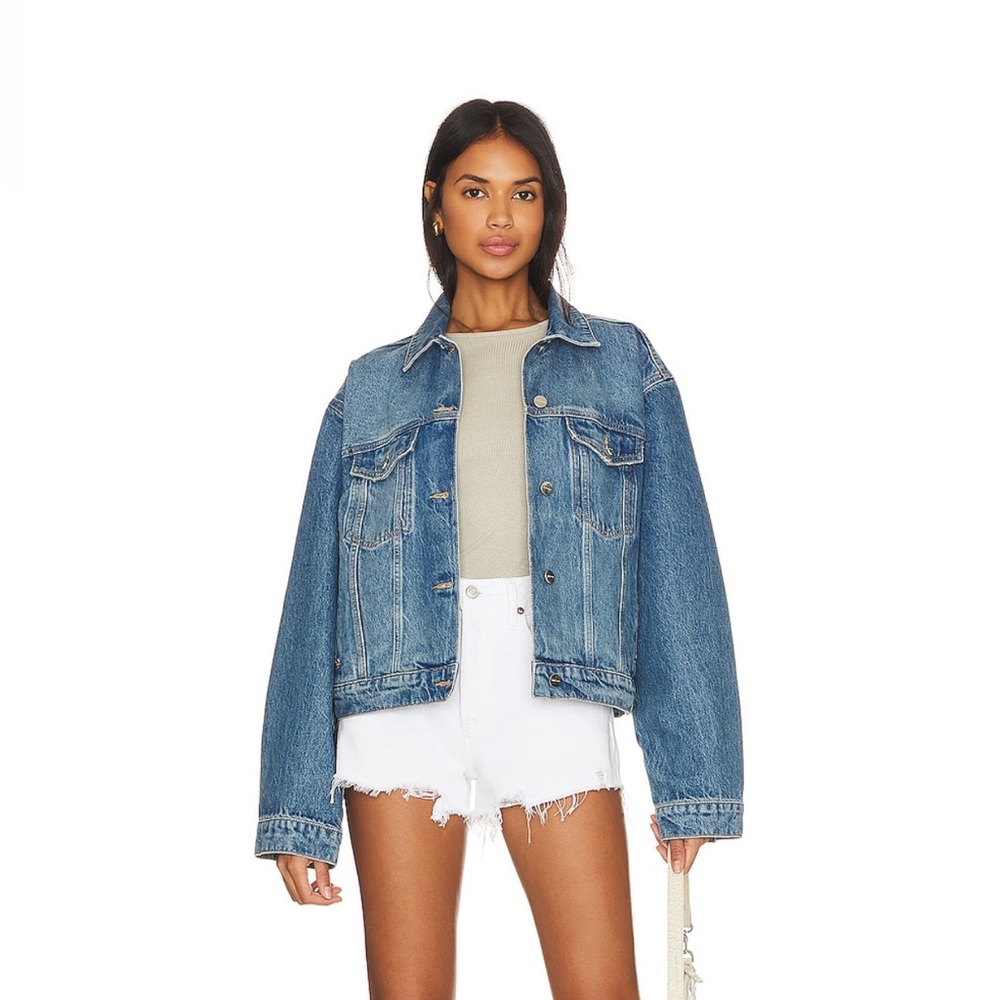 AGOLDE Parker Denim Short in Dough